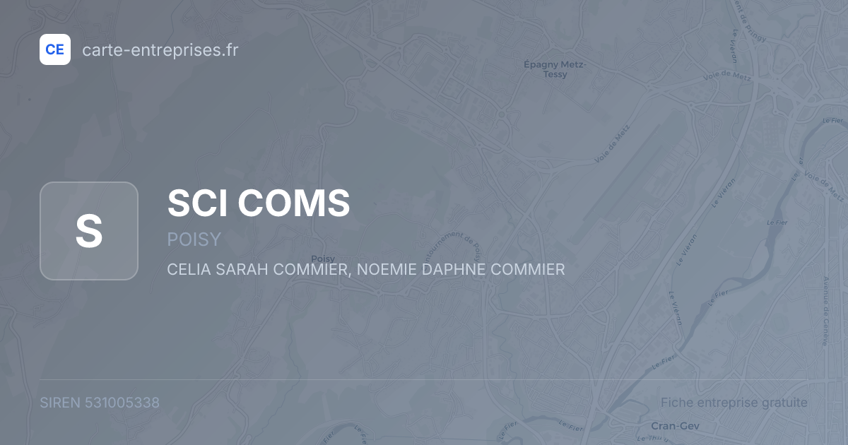 SCI COMS — 531005338 — fiche entreprise