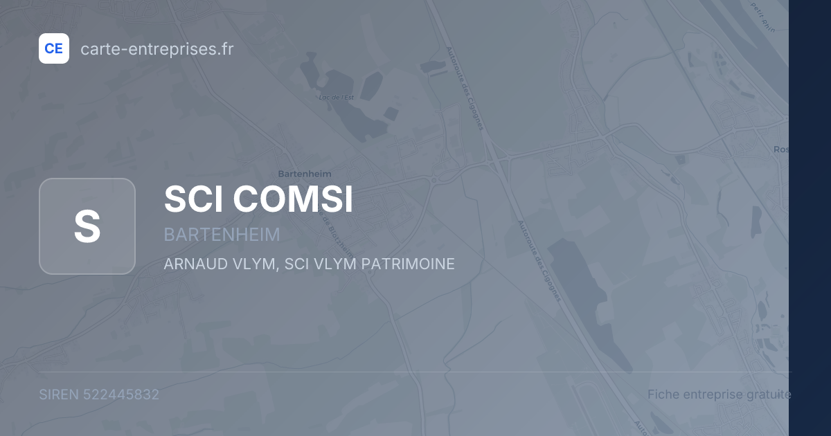 SCI COMSI — 522445832 — fiche entreprise