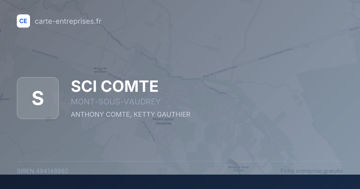 SCI COMTE — 494148992 — fiche entreprise
