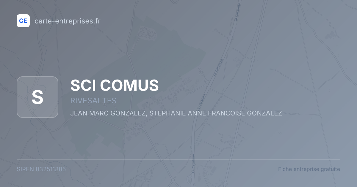 SCI COMUS — 832511885 — fiche entreprise