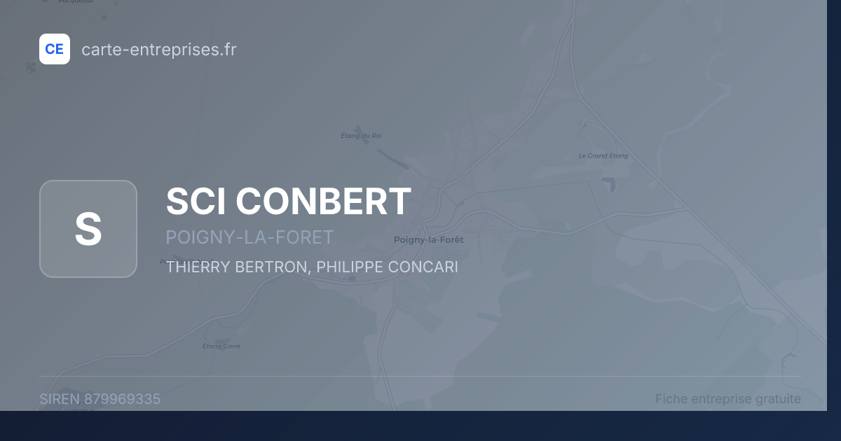 SCI CONBERT — 879969335 — fiche entreprise