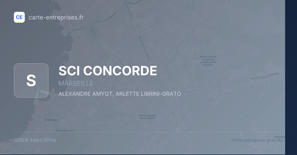 SCI CONCORDE — 488474149 — fiche entreprise