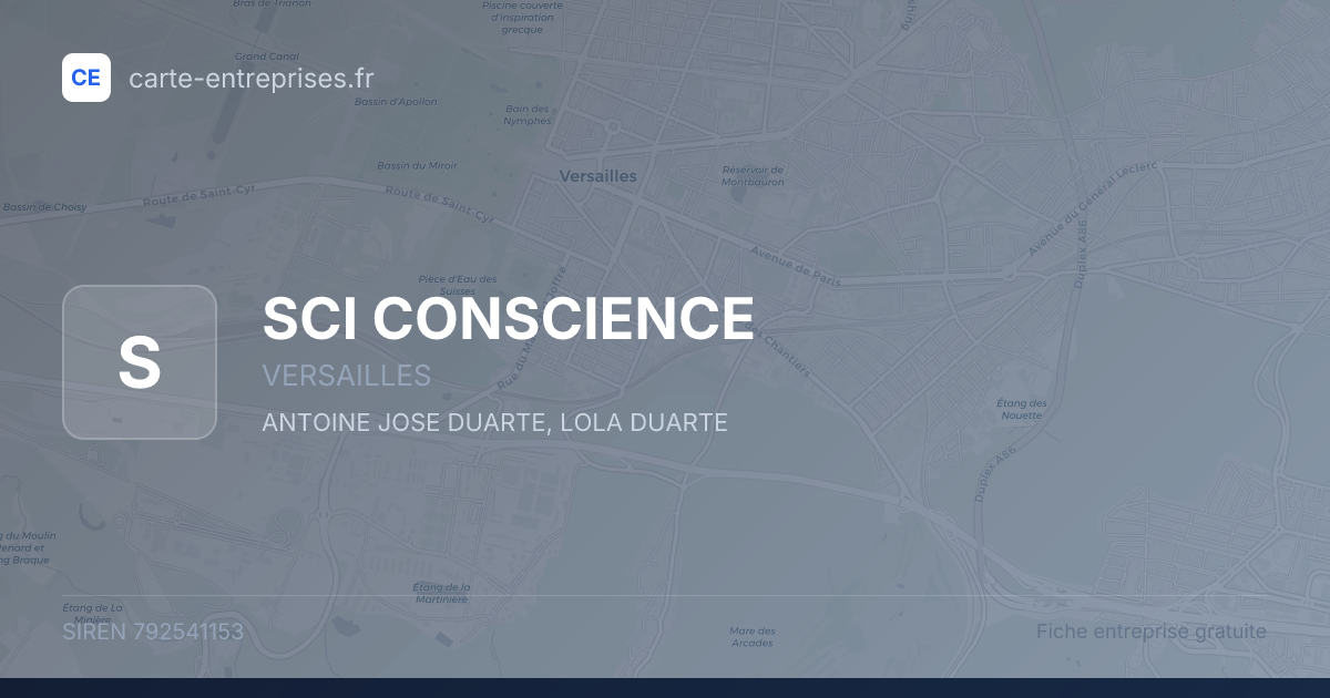 SCI CONSCIENCE — 792541153 — fiche entreprise