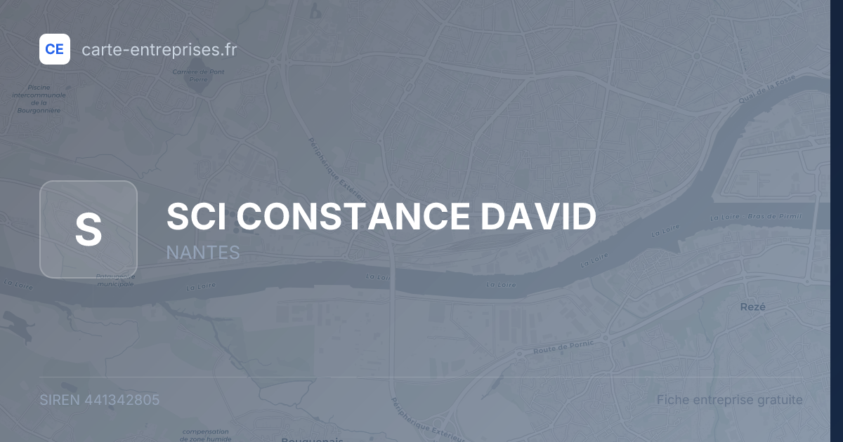 SCI CONSTANCE DAVID — 441342805 — fiche entreprise