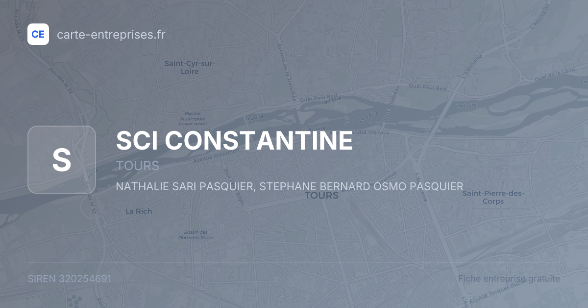 SCI CONSTANTINE — 320254691 — fiche entreprise