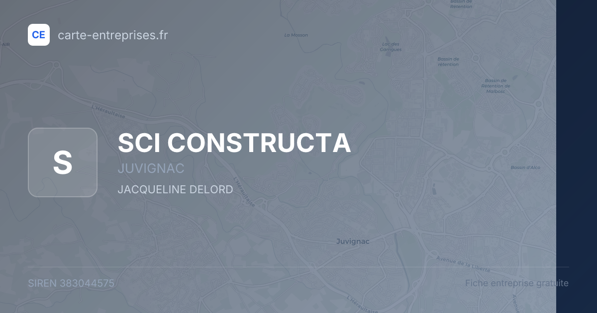 SCI CONSTRUCTA — 383044575 — fiche entreprise