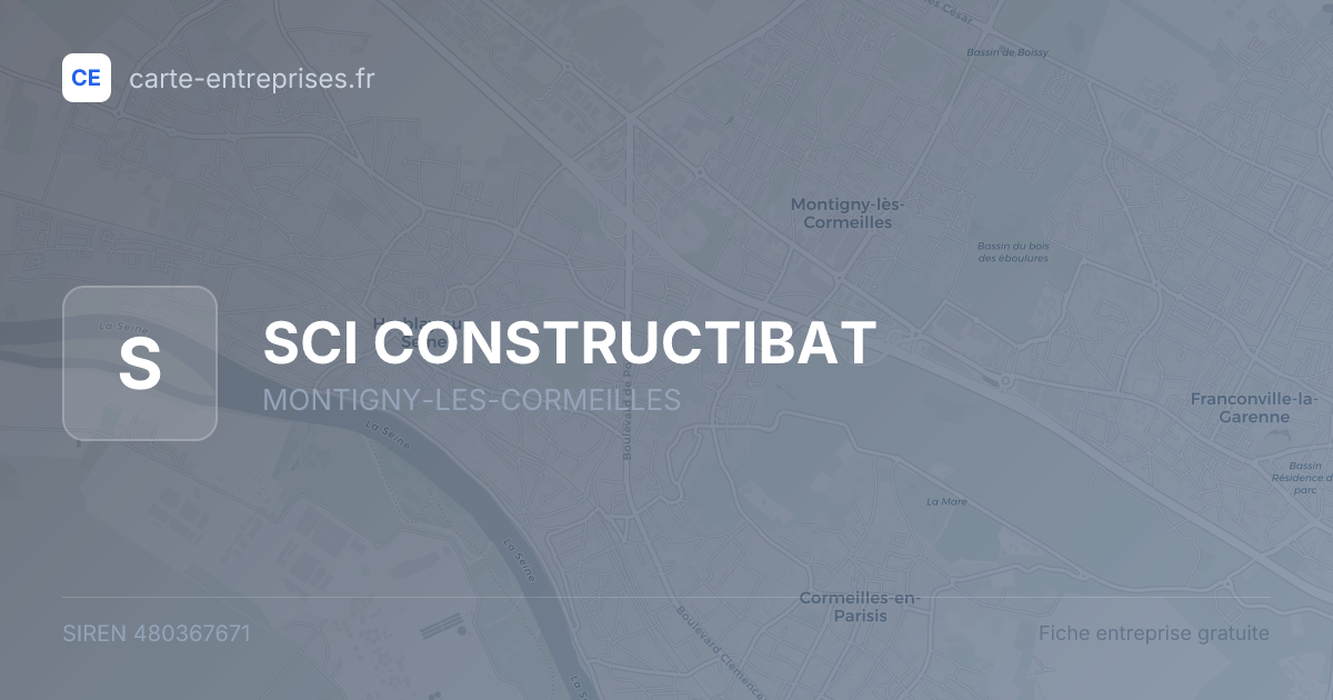 SCI CONSTRUCTIBAT — 480367671 — fiche entreprise