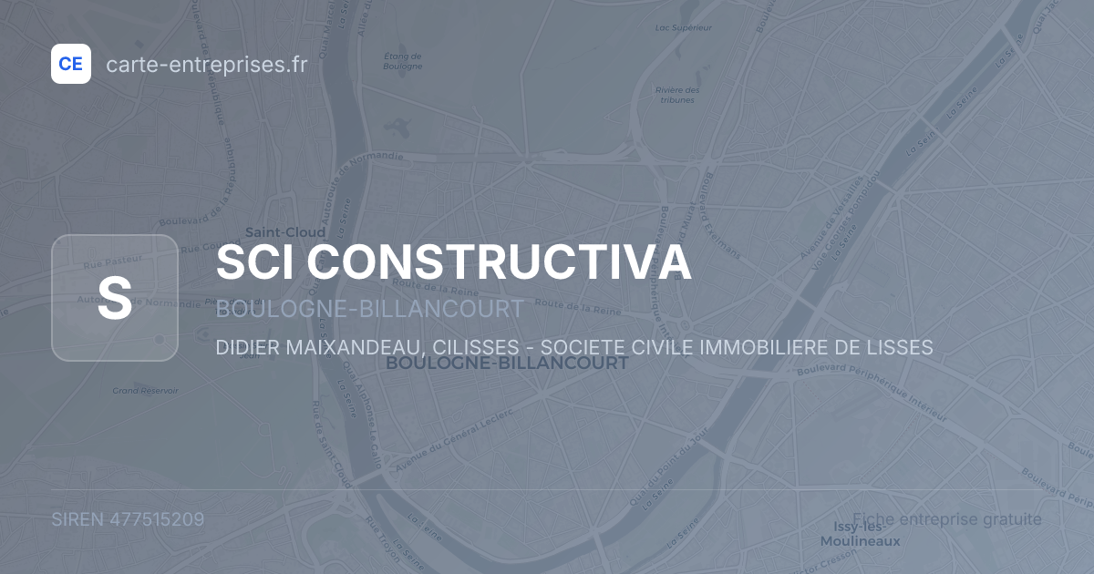 SCI CONSTRUCTIVA — 477515209 — fiche entreprise