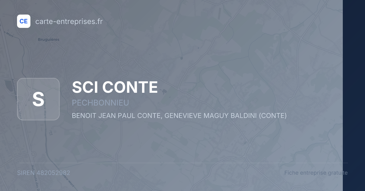 SCI CONTE — 482052982 — fiche entreprise