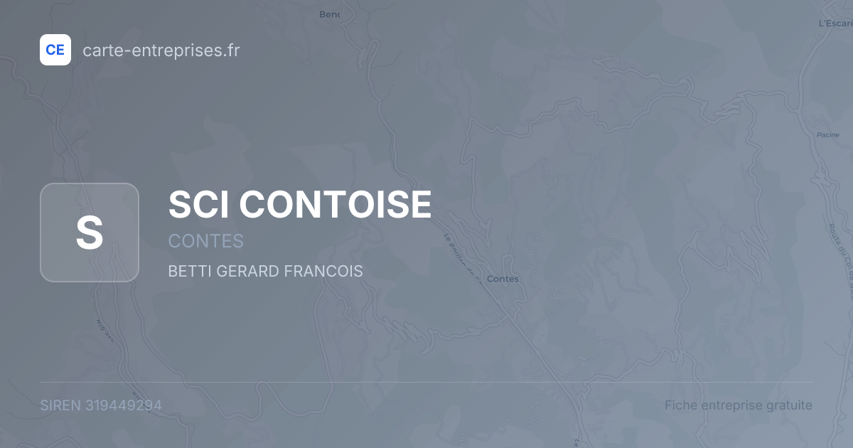 SCI CONTOISE — 319449294 — fiche entreprise