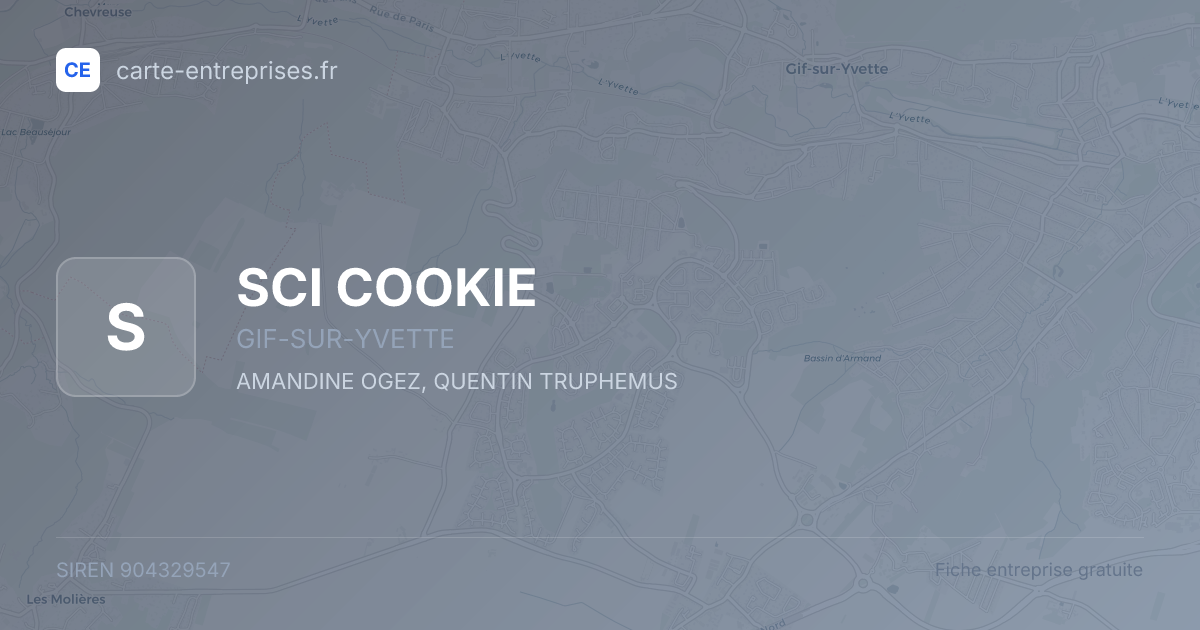 SCI COOKIE — 904329547 — fiche entreprise
