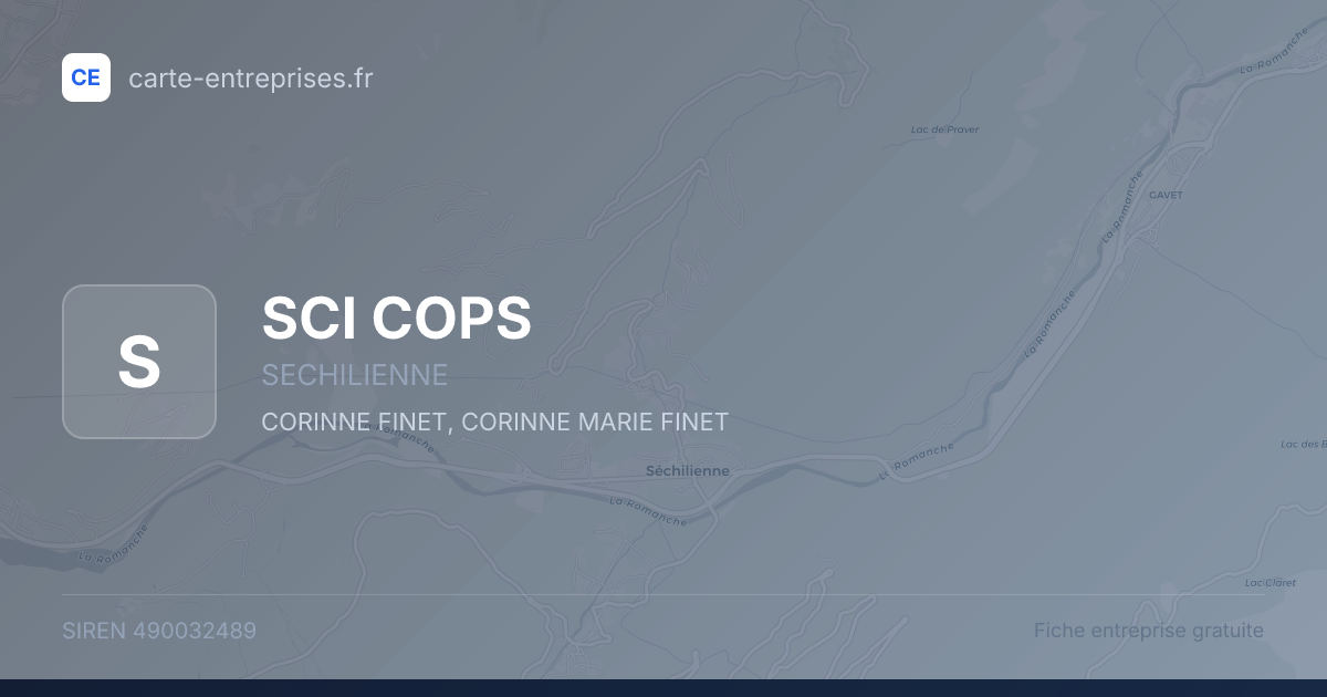 SCI COPS — 490032489 — fiche entreprise