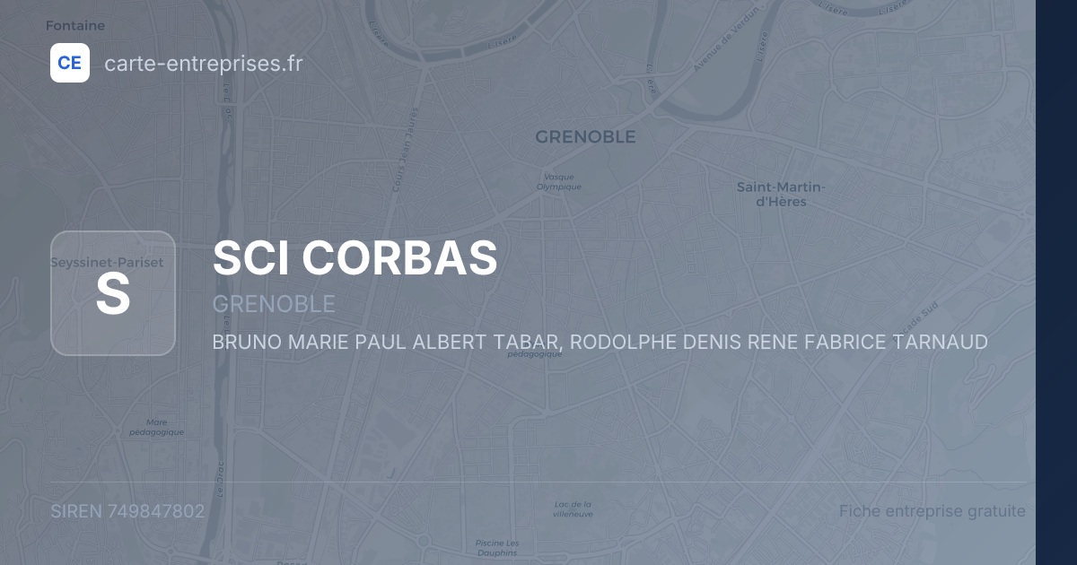 SCI CORBAS — 749847802 — fiche entreprise