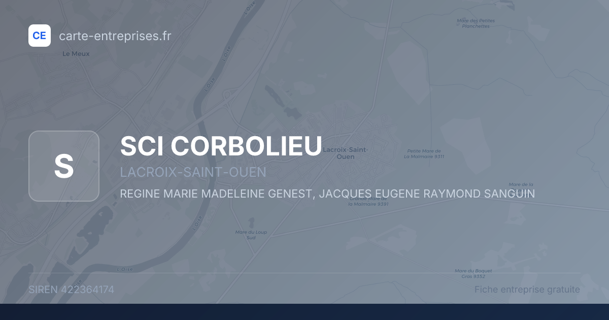 SCI CORBOLIEU — 422364174 — fiche entreprise
