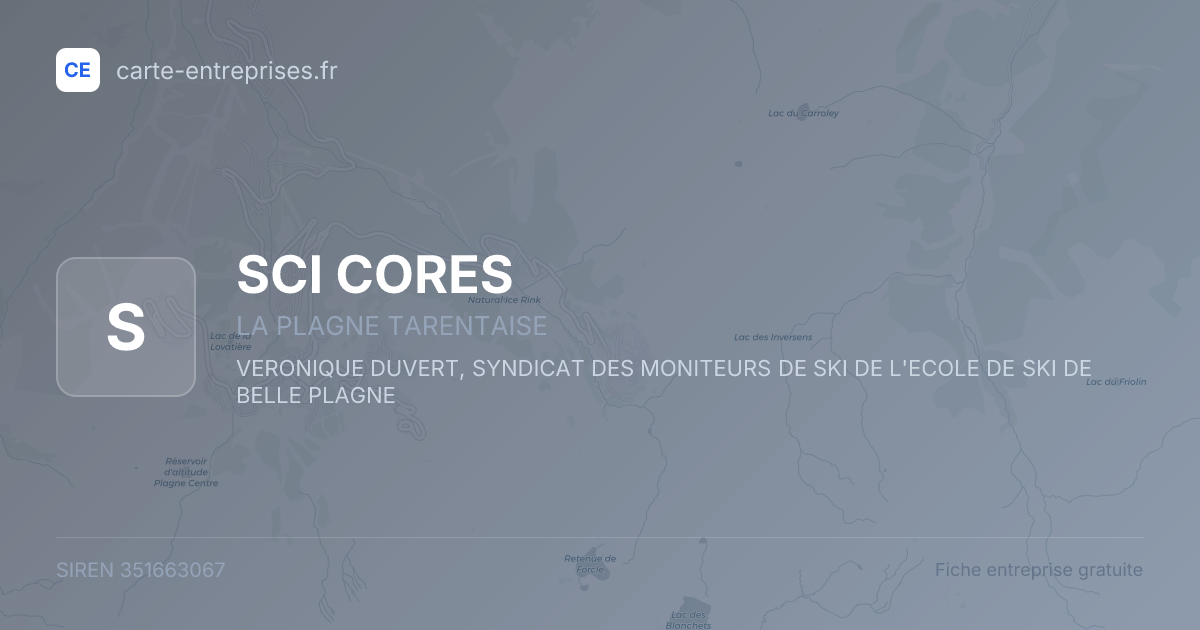 SCI CORES — 351663067 — fiche entreprise