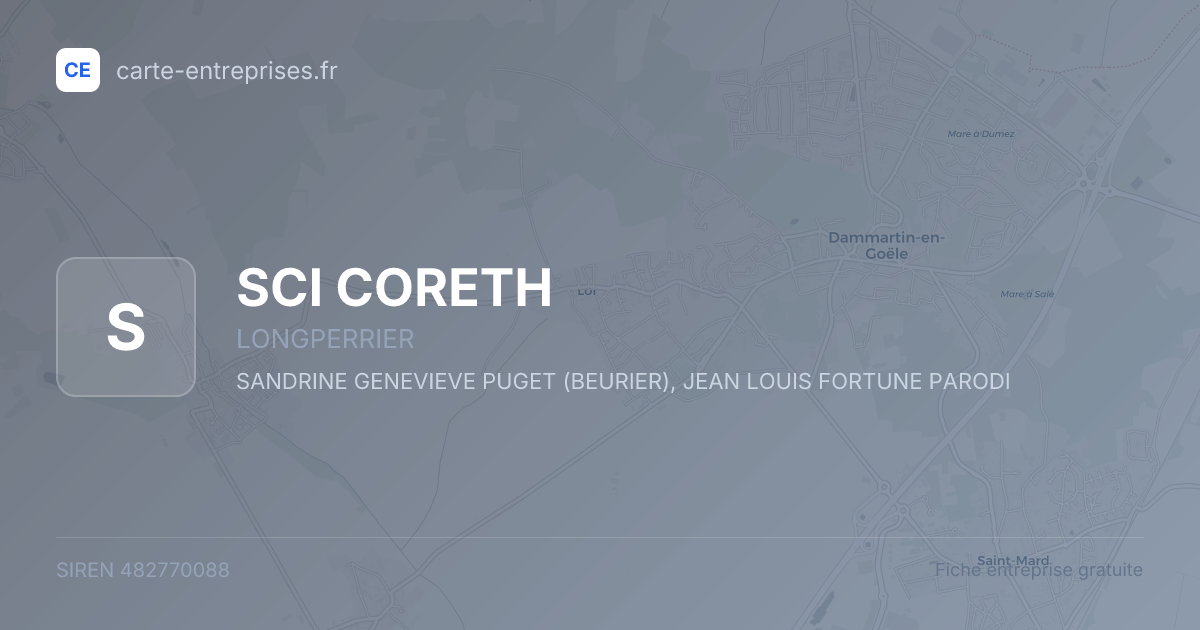 SCI CORETH — 482770088 — fiche entreprise