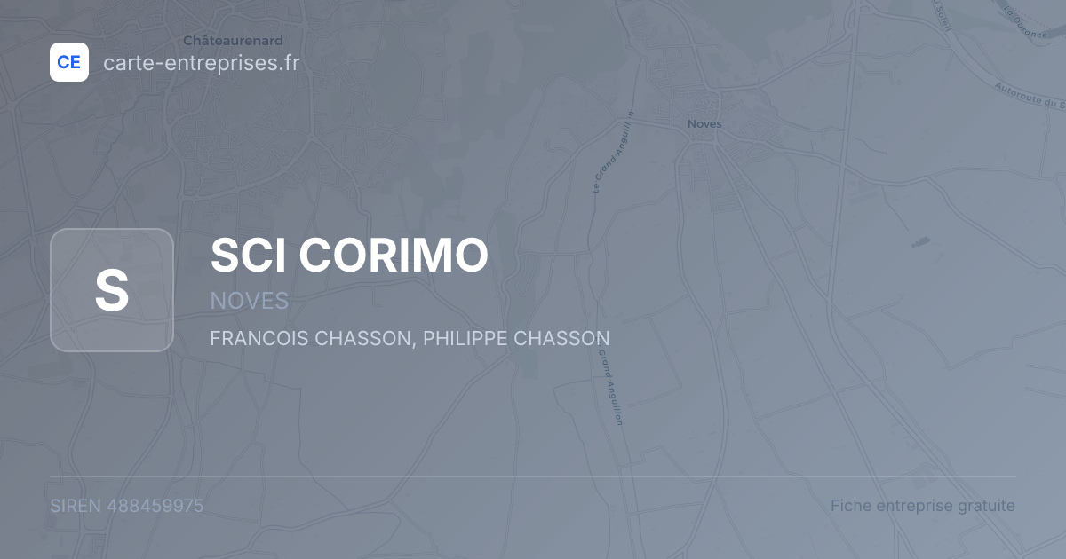 SCI CORIMO — 488459975 — fiche entreprise