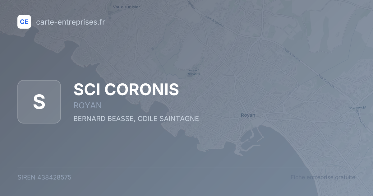 SCI CORONIS — 438428575 — fiche entreprise