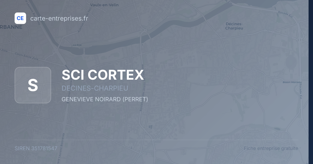 SCI CORTEX — 351781547 — fiche entreprise