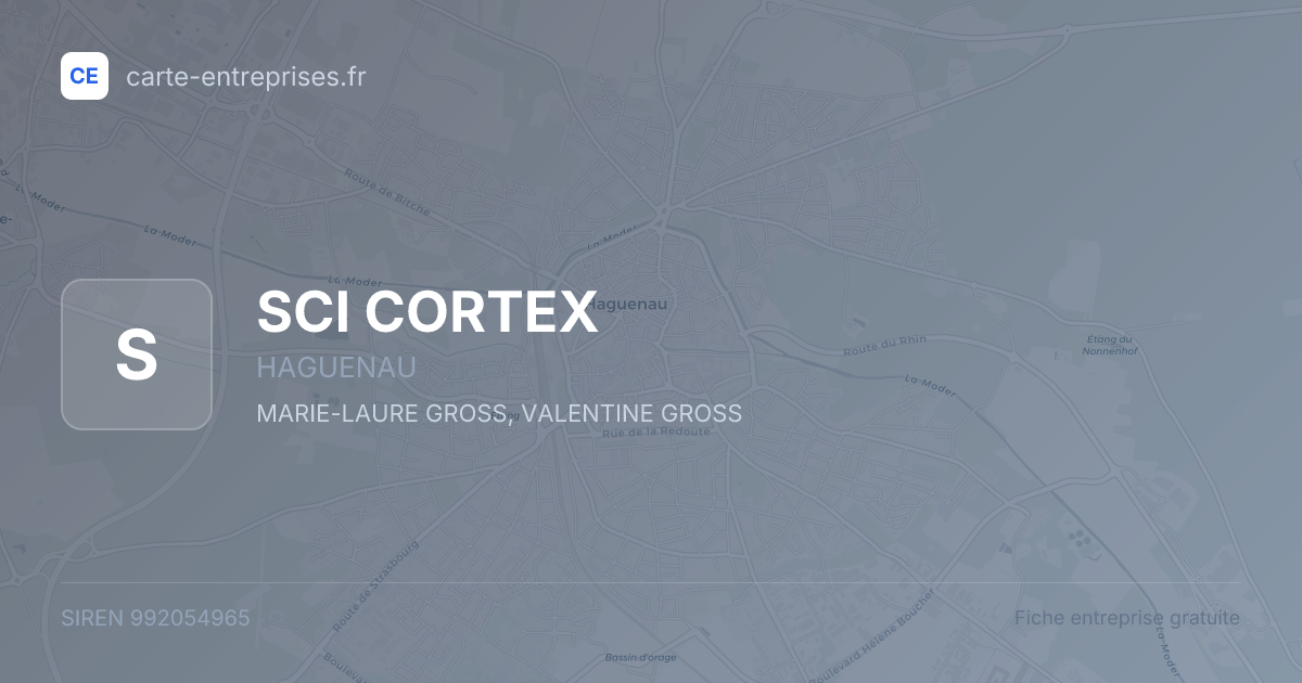 SCI CORTEX — 992054965 — fiche entreprise