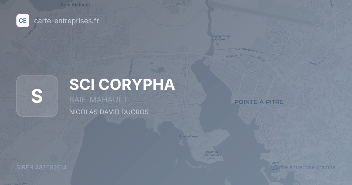 SCI CORYPHA — 482682614 — fiche entreprise