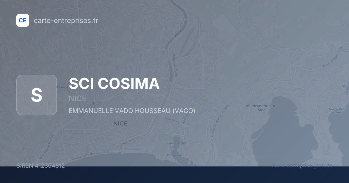 SCI COSIMA — 412364812 — fiche entreprise