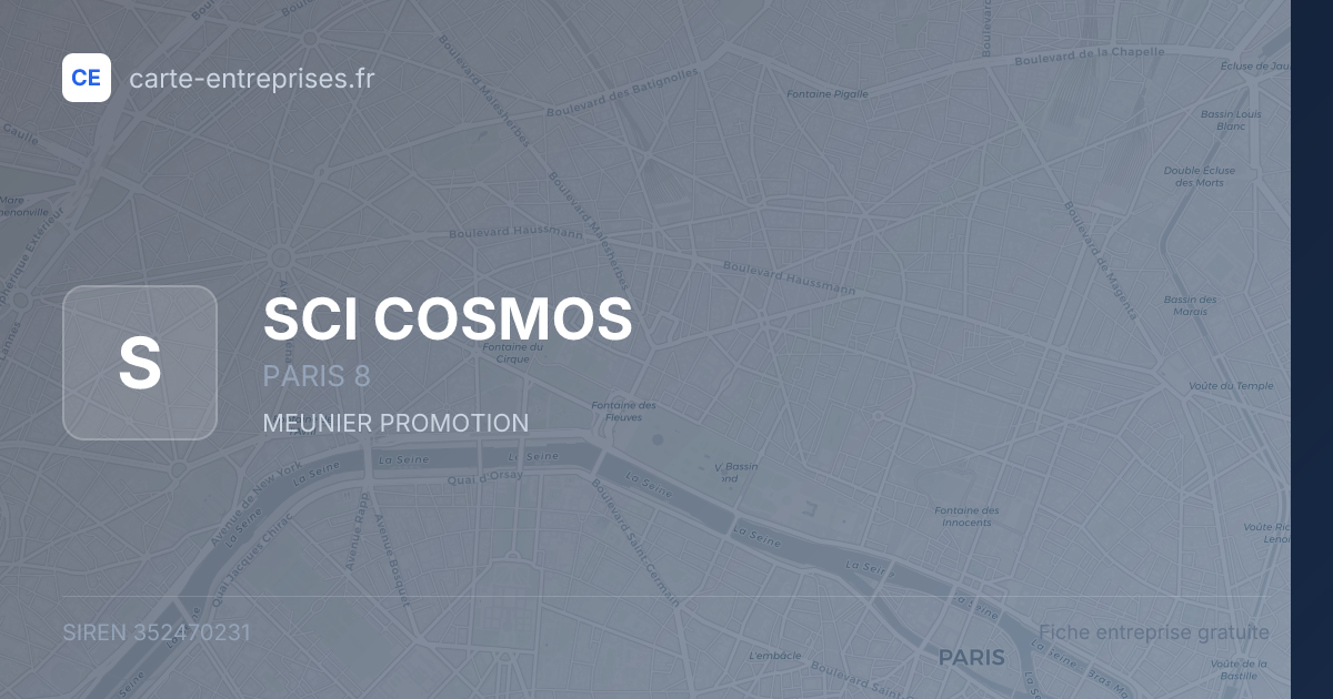 SCI COSMOS — 352470231 — fiche entreprise