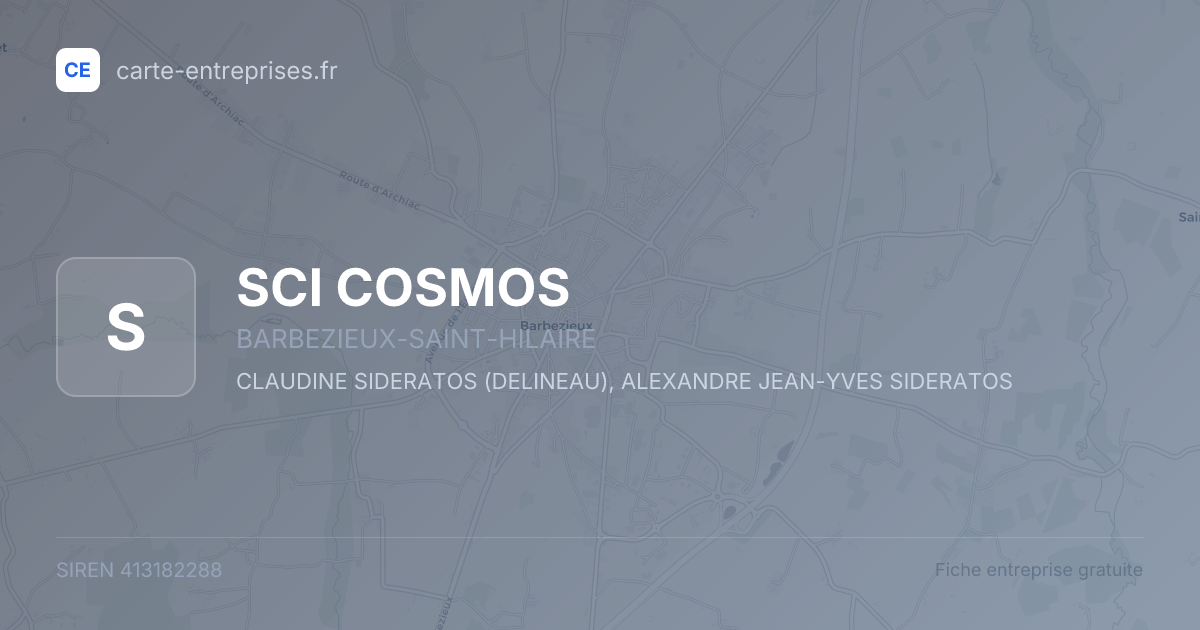 SCI COSMOS — 413182288 — fiche entreprise