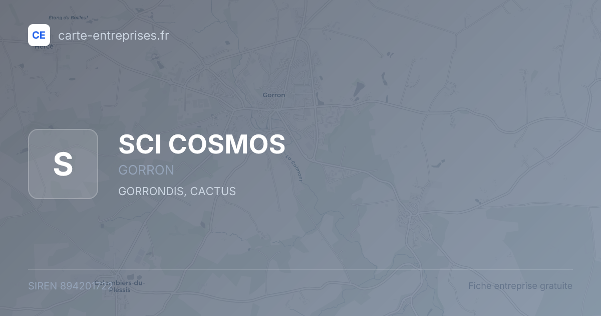 SCI COSMOS — 894201722 — fiche entreprise