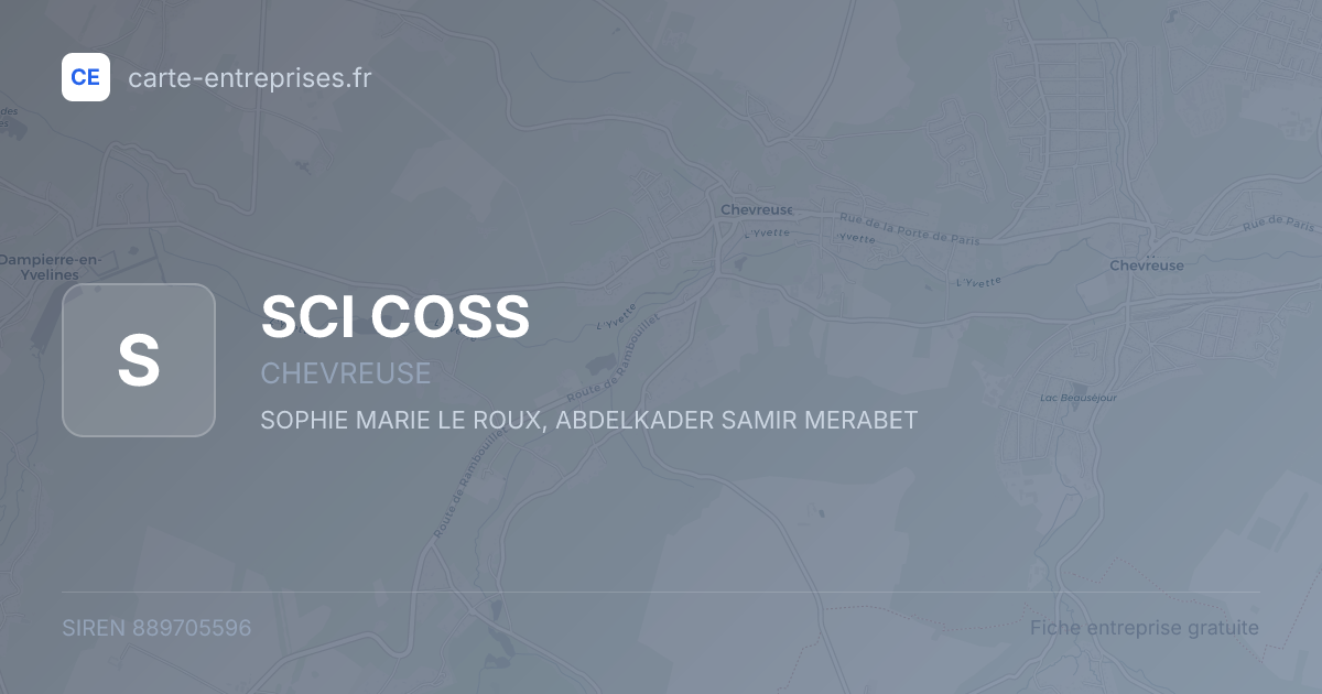 SCI COSS — 889705596 — fiche entreprise