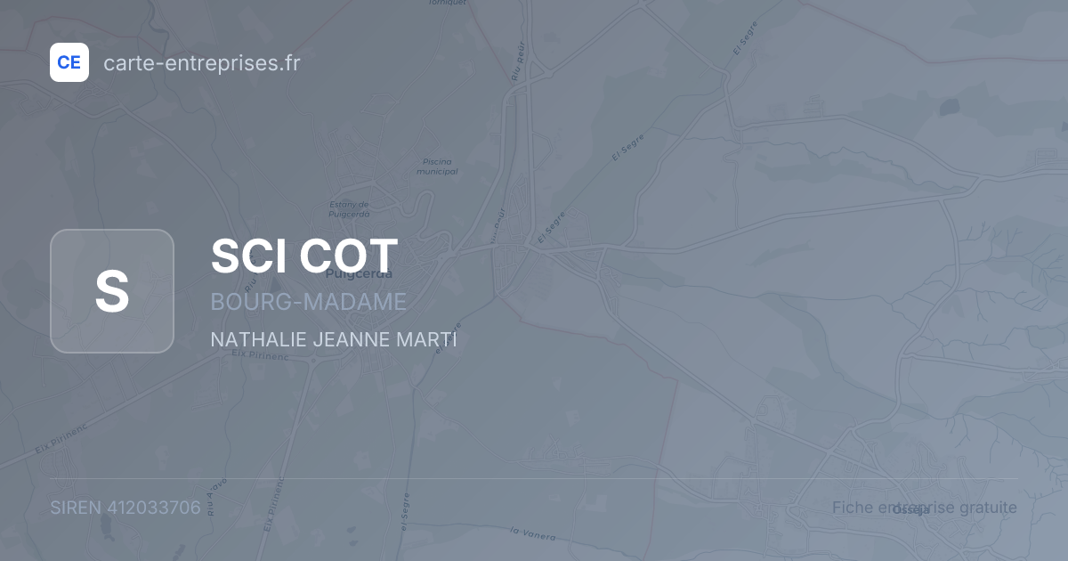 SCI COT — 412033706 — fiche entreprise