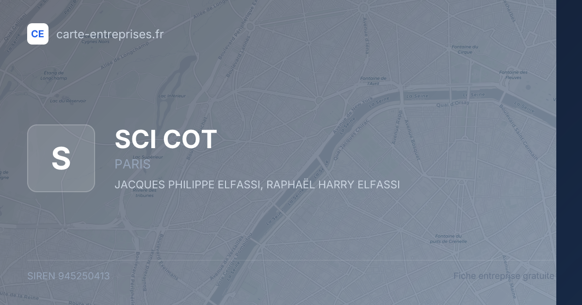 SCI COT — 945250413 — fiche entreprise