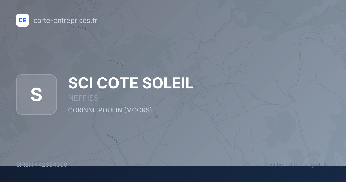 SCI COTE SOLEIL — 442364006 — fiche entreprise