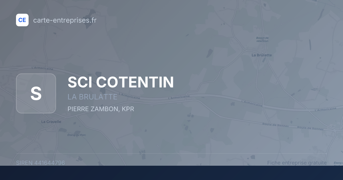 SCI COTENTIN — 441644796 — fiche entreprise