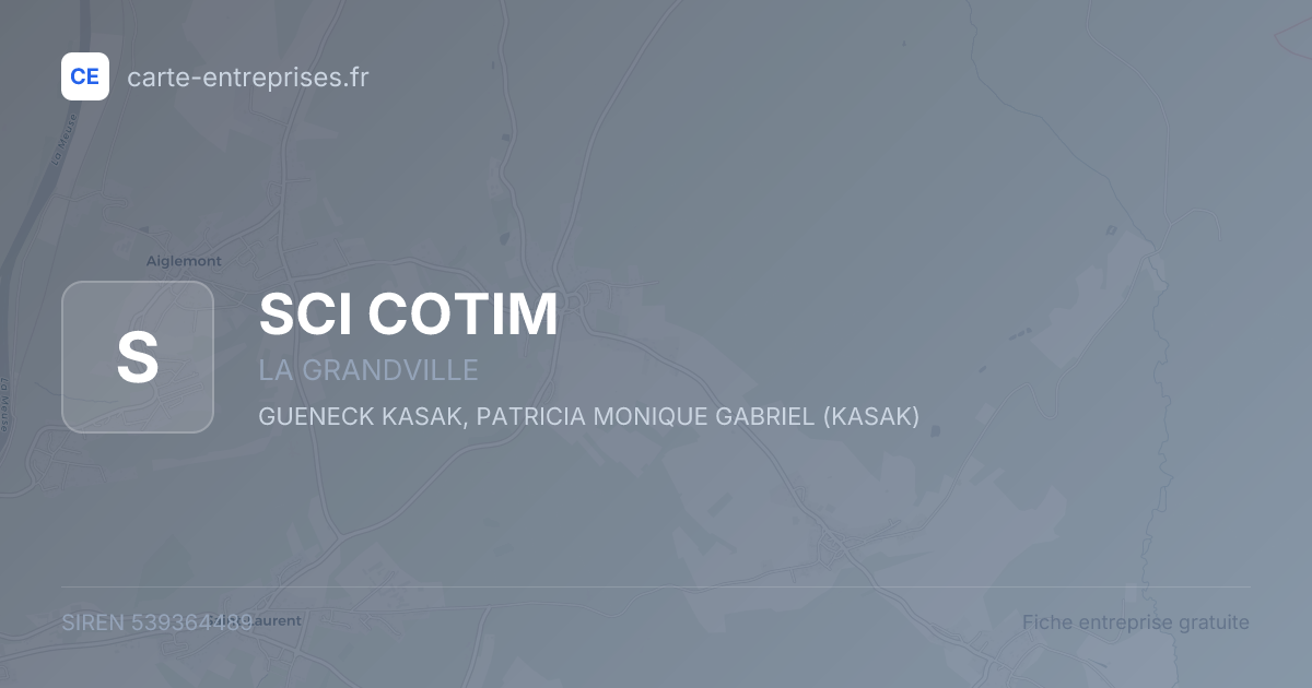 SCI COTIM — 539364489 — fiche entreprise