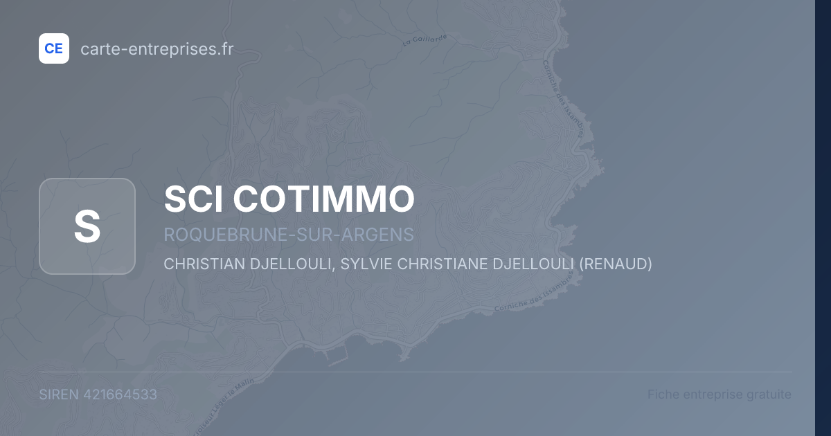 SCI COTIMMO — 421664533 — fiche entreprise