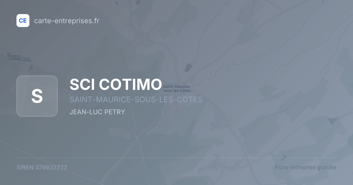 SCI COTIMO — 379822273 — fiche entreprise