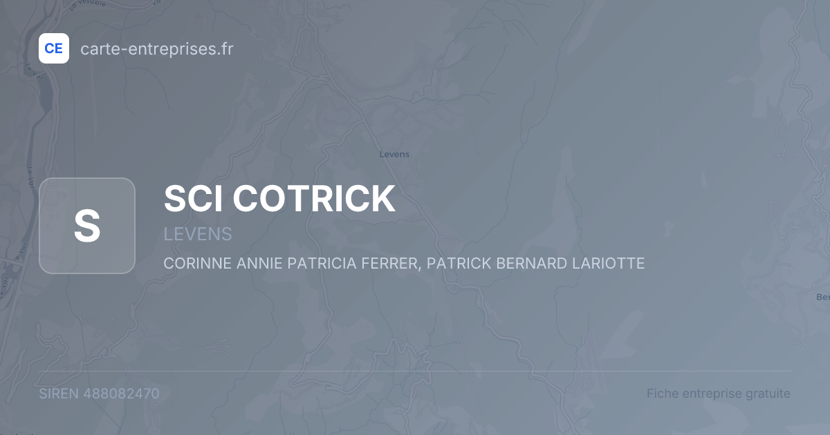 SCI COTRICK — 488082470 — fiche entreprise