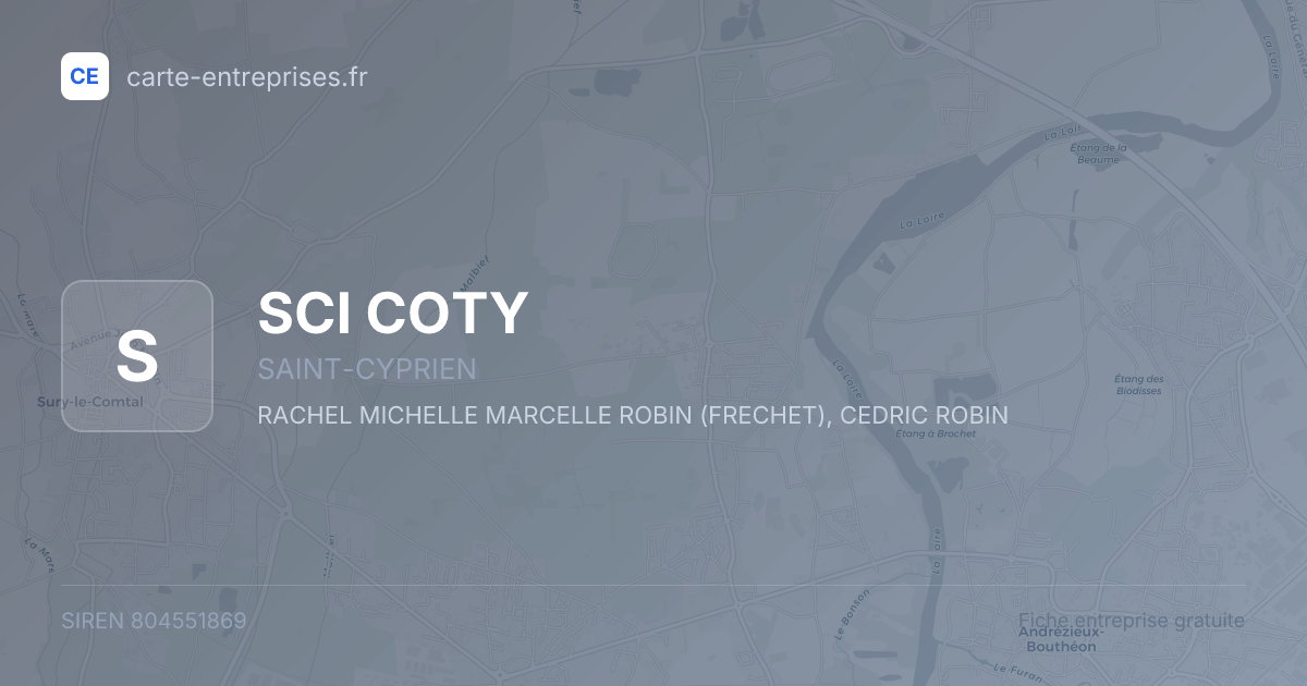 SCI COTY — 804551869 — fiche entreprise