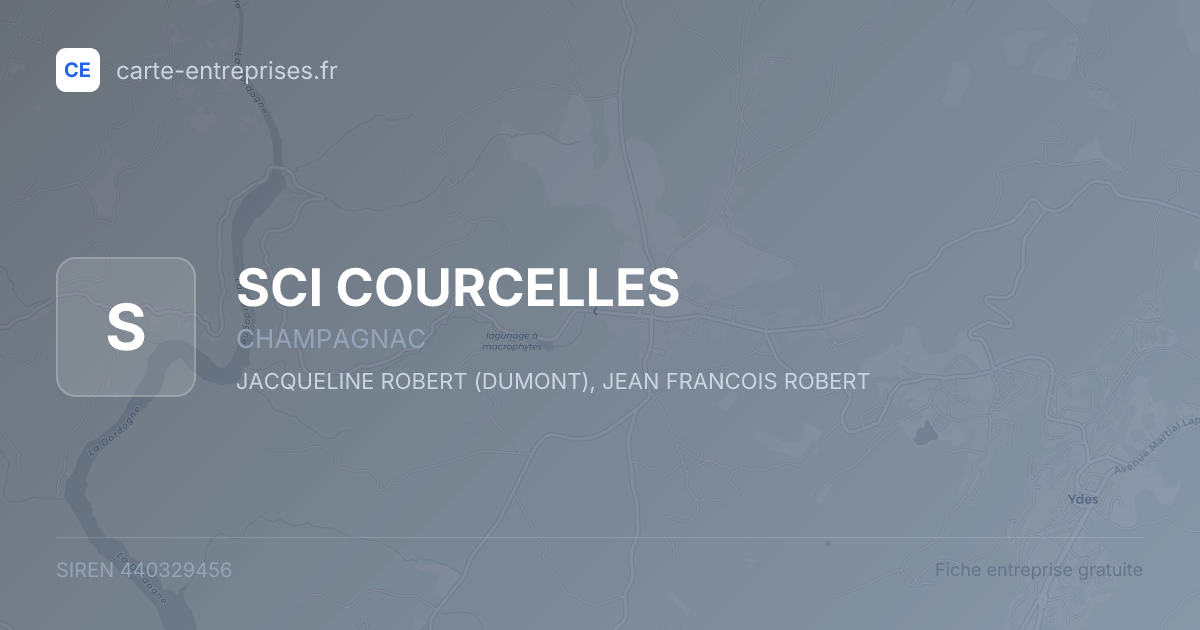SCI COURCELLES — 440329456 — fiche entreprise