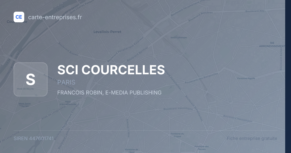 SCI COURCELLES — 447601741 — fiche entreprise