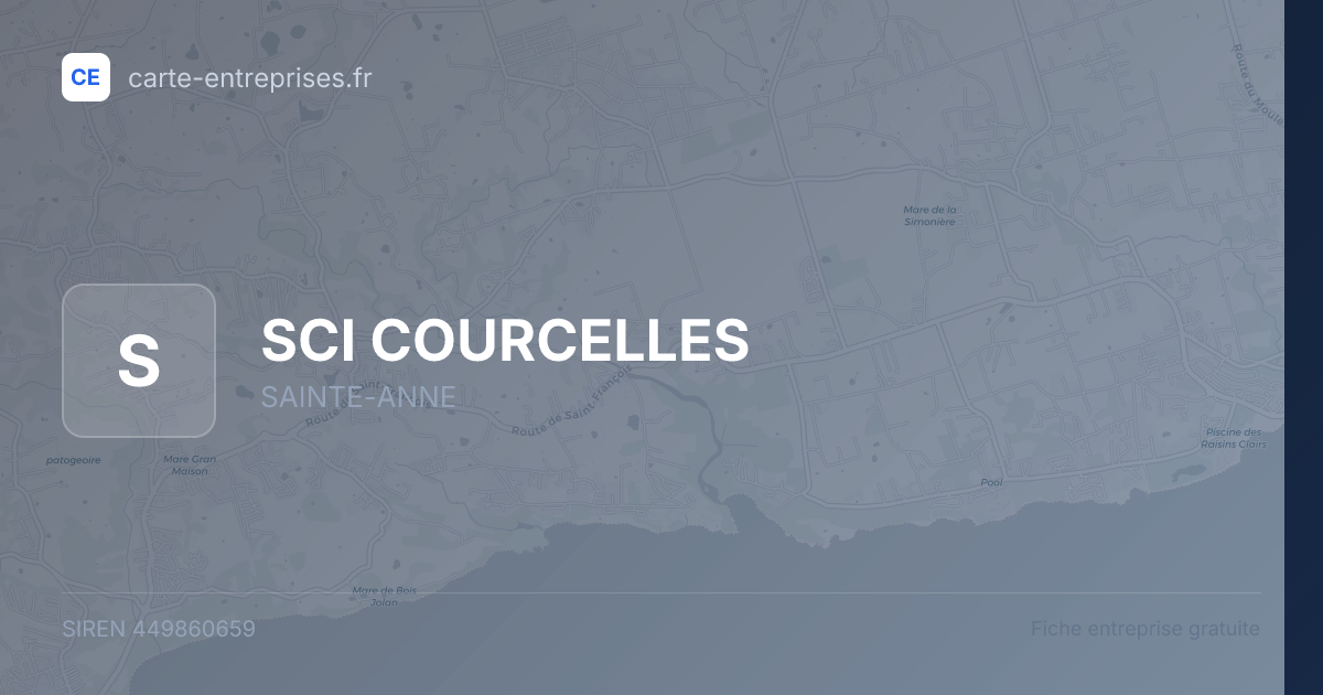 SCI COURCELLES — 449860659 — fiche entreprise