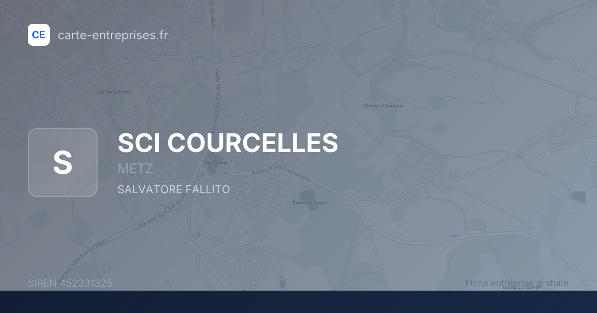 SCI COURCELLES — 452331325 — fiche entreprise
