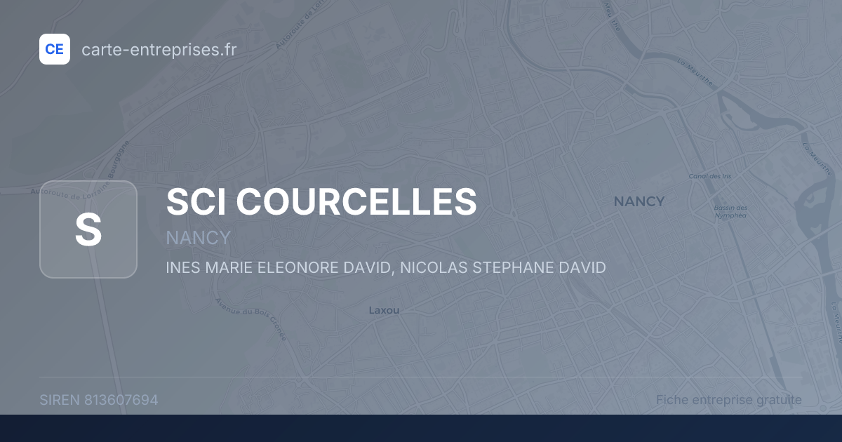 SCI COURCELLES — 813607694 — fiche entreprise