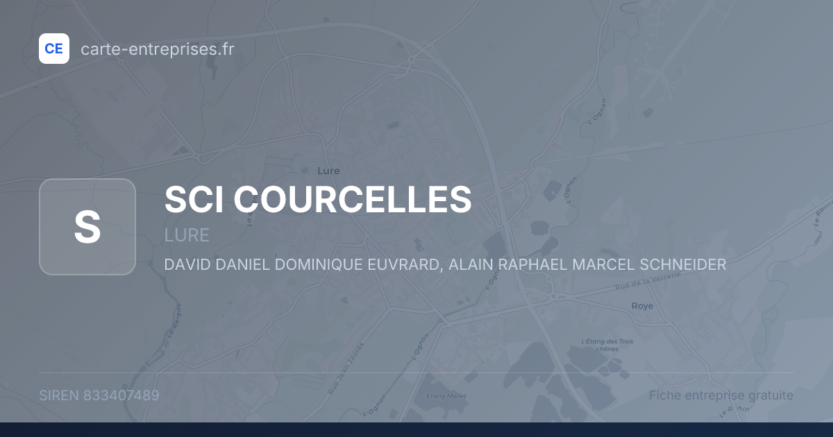SCI COURCELLES — 833407489 — fiche entreprise