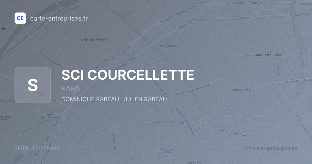SCI COURCELLETTE — 352779037 — fiche entreprise