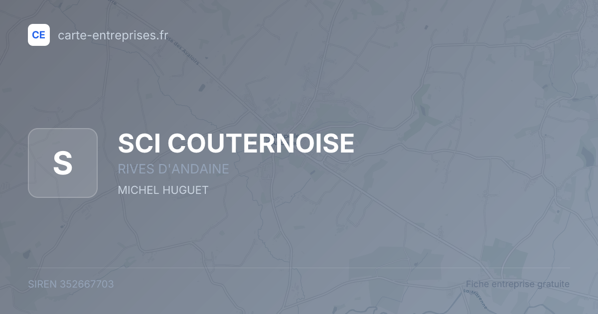 SCI COUTERNOISE — 352667703 — fiche entreprise