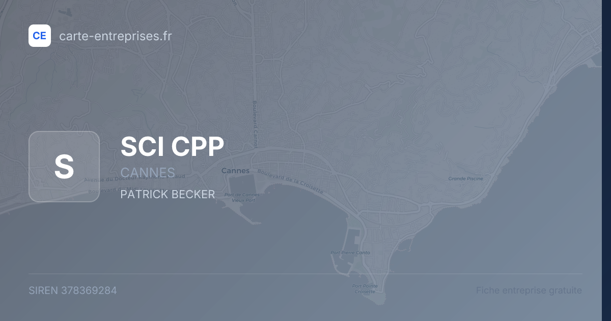 SCI CPP — 378369284 — fiche entreprise