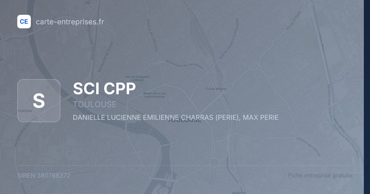 SCI CPP — 380788372 — fiche entreprise