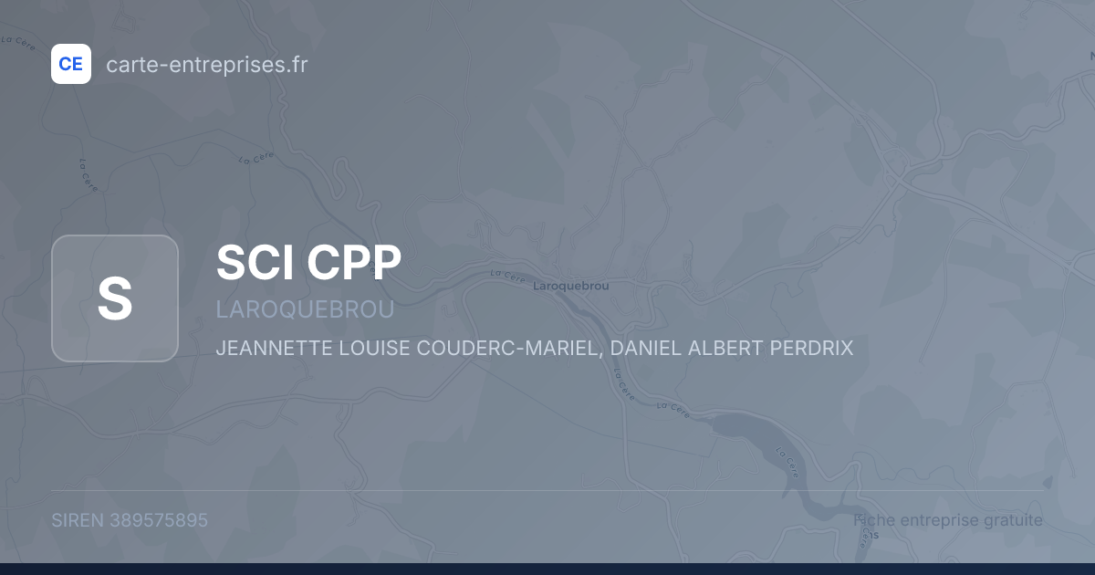 SCI CPP — 389575895 — fiche entreprise